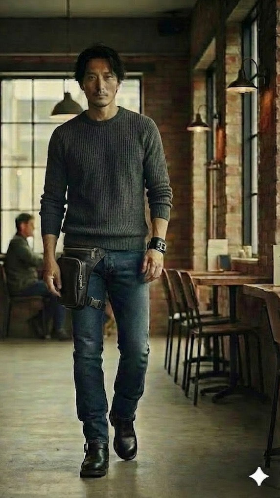 Motorcycle Leg Bag(BLK)